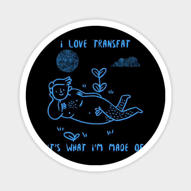 TransFat Pride Magnet by WovenKindness